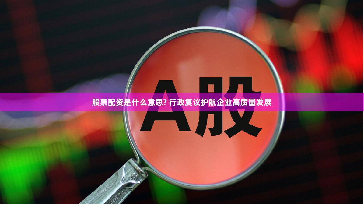 股票配资是什么意思? 行政复议护航企业高质量发展