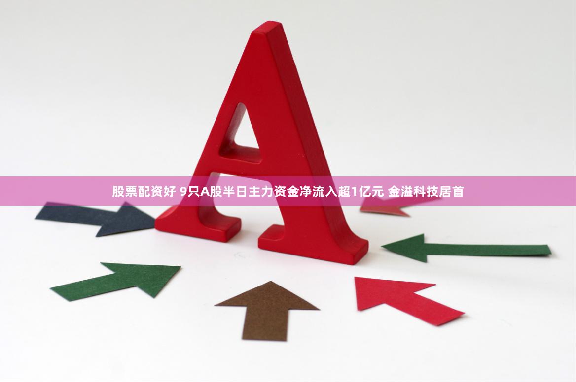 股票配资好 9只A股半日主力资金净流入超1亿元 金溢科技居首