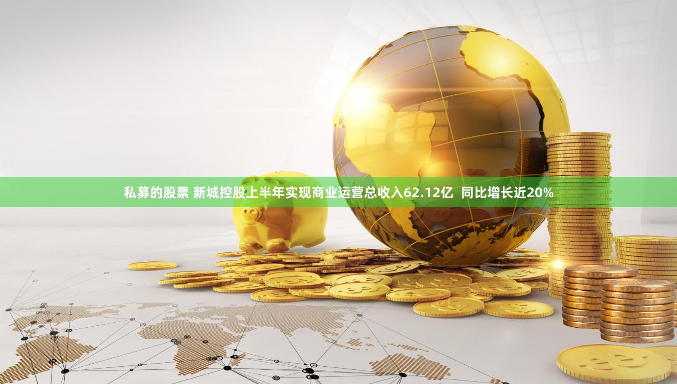 私募的股票 新城控股上半年实现商业运营总收入62.12亿  同比增长近20%